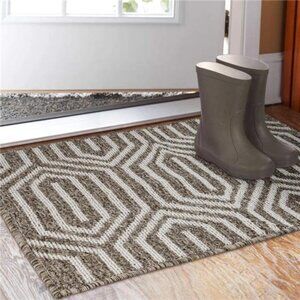 24"x 36", Absorbent Front Back Door Mat Floor Mats, Rubber Backing Non Slip